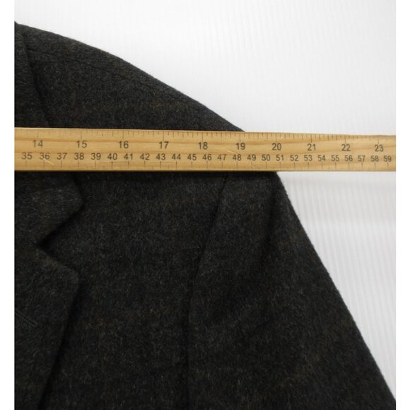 VINTAGE Brooks Brothers Sport Coat 44 Blazer Camel Hair Windownpane * - Picture 7 of 15